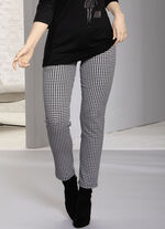 Broek met trendy pied-de-poule dessin 