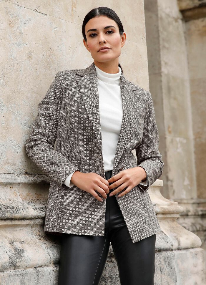 Blazer met grafisch ontwerp 