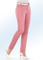 Elegante jeans met decoratief lint en strass-steentjes FLAMINGO