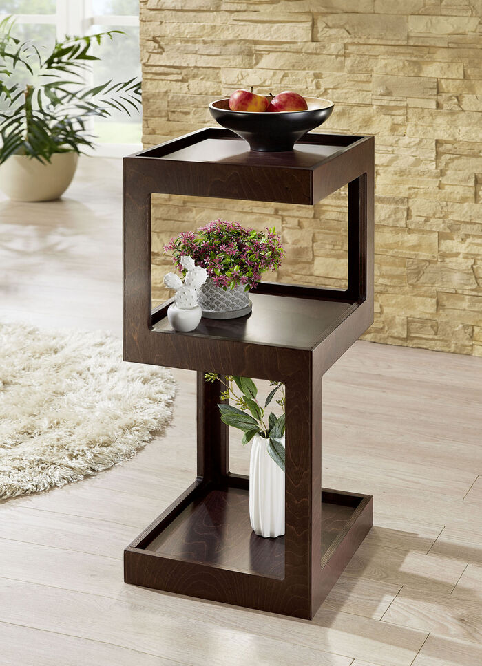 Moderne bijzettafel NOTENBOOM