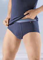 Pijlring, set van twee slips van fijne rib, effen 