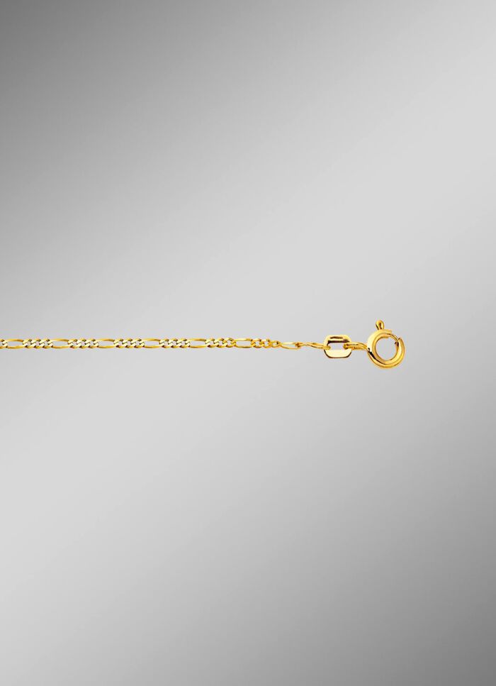 Chique gouden Figaro ketting 