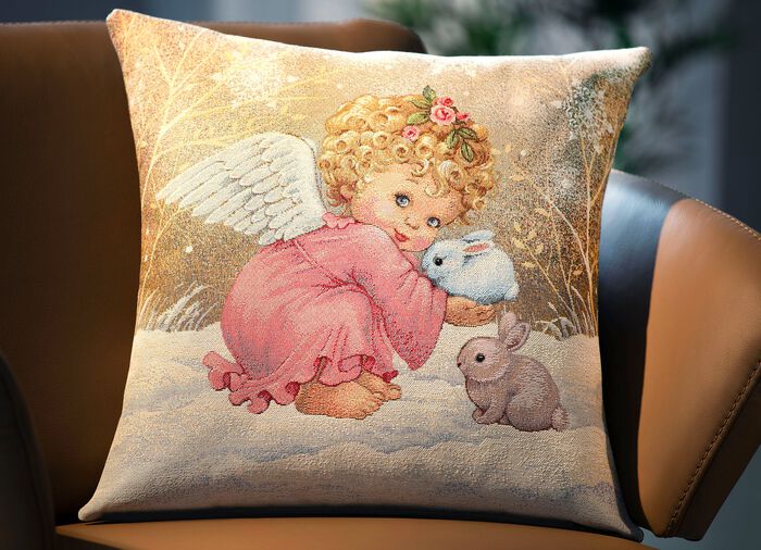 Kussenhoes engel met ritssluiting 