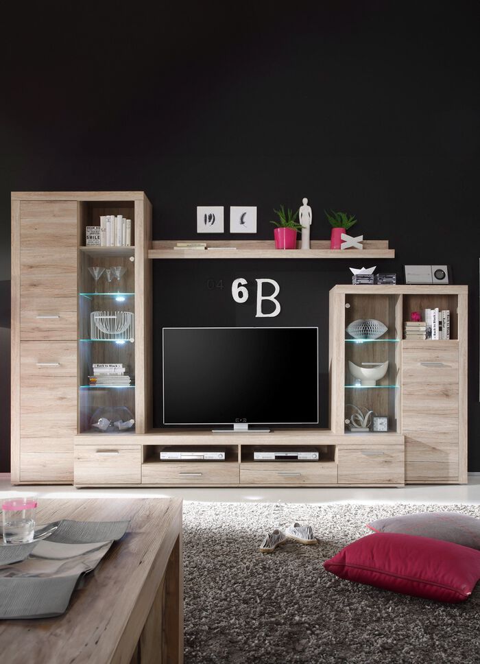 Wandmeubel met sfeervolle LED-verlichting 