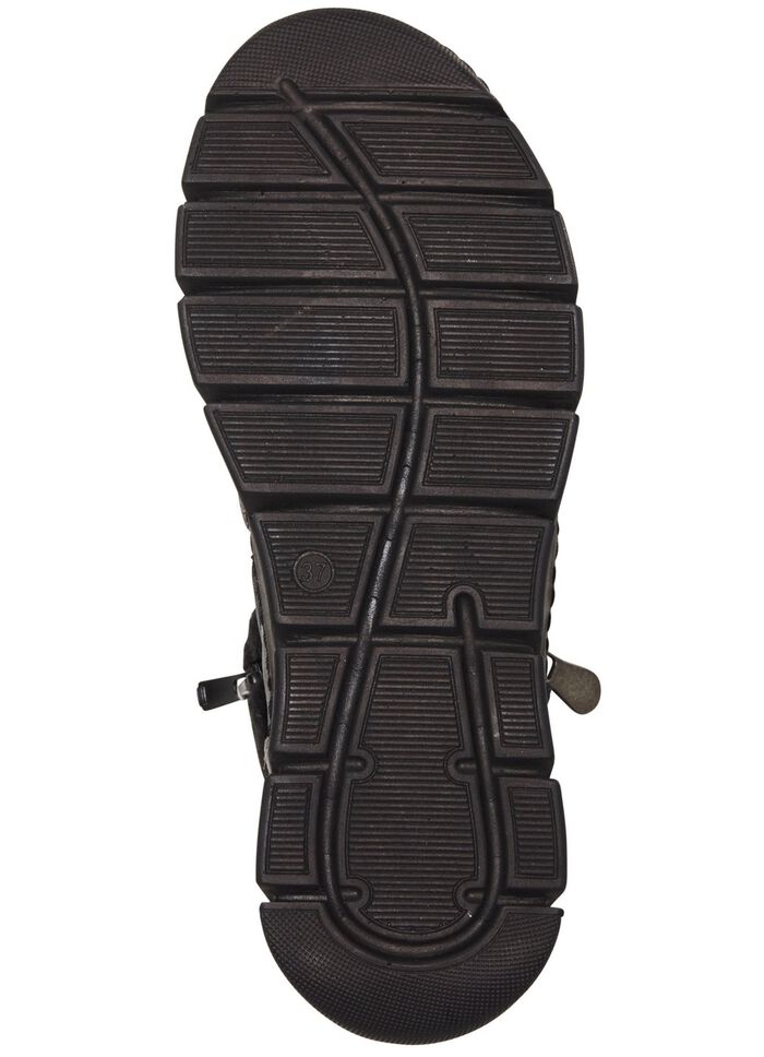 ELENA EDEN laarsje met zwarte pluche kraag GRIJS