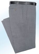 Klaus Modelle-broek met zachte greep in 4 kleuren MIDDELGRIJS GEM&Ecirc;LEERD