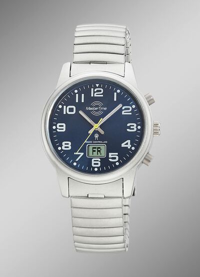 Master Time radiogestuurd dameshorloge met roestvrijstalen trekkoord 