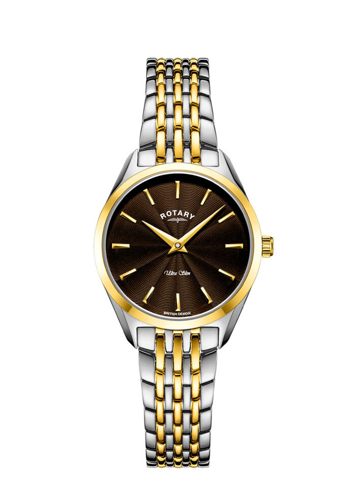 Roterend quartz dameshorloge met roestvrijstalen armbandkast 
