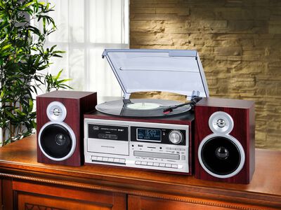Trevi TT 1072 DAB nostalgische stereo-installatie met DAB+ 