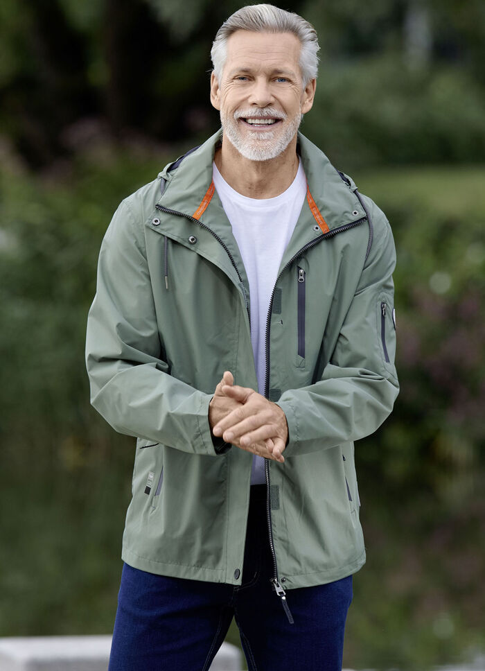 Functionele jas met capuchon 