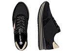 Remonte, trendy damessneakers, breedte G, met uitneembaar voetbed ZWART-GOUD