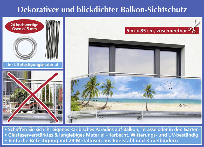 Balkon privacyscherm “Caribbean” 
