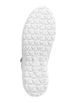 Waldl&auml;ufer veterschoen van elastisch materiaal met bloemenprint ZILVERWIT