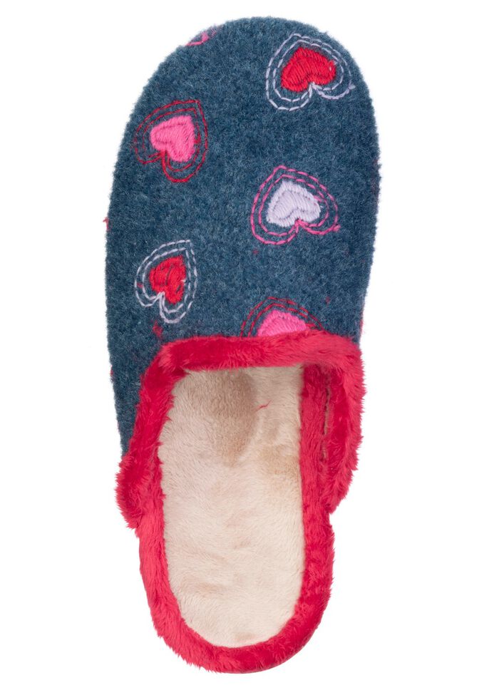 Laurina, warme damespantoffels, met pluche 