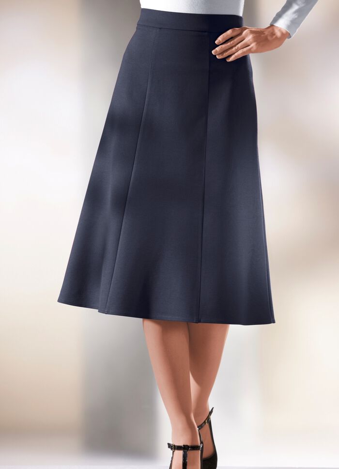 Comfortabele rok met 6 panelen in 6 kleuren 