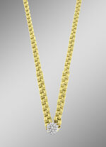 Handgemaakte halsketting met briljanten 
