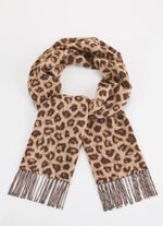 Sjaal met roofdierbontontwerp 