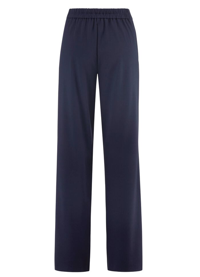 Broek met modieus uitlopende enkels 