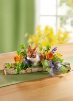 Tafelopstelling met kleine berkenstammen 