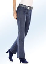 Jeans in trendy bootcut-vorm JEANS BLAUW