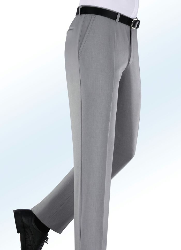 Onderbuikbroek "Klaus Models" met zijzakken LICHTGRIJS GEM&Ecirc;LEERD