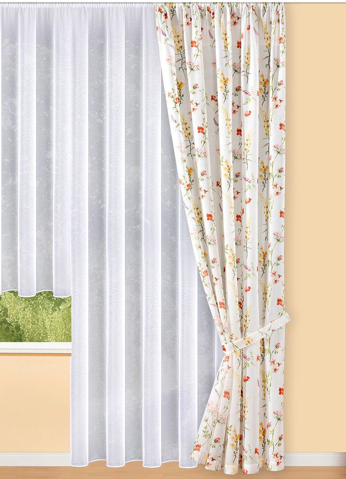 Decoratieve sjaal met lentebloemmotief 