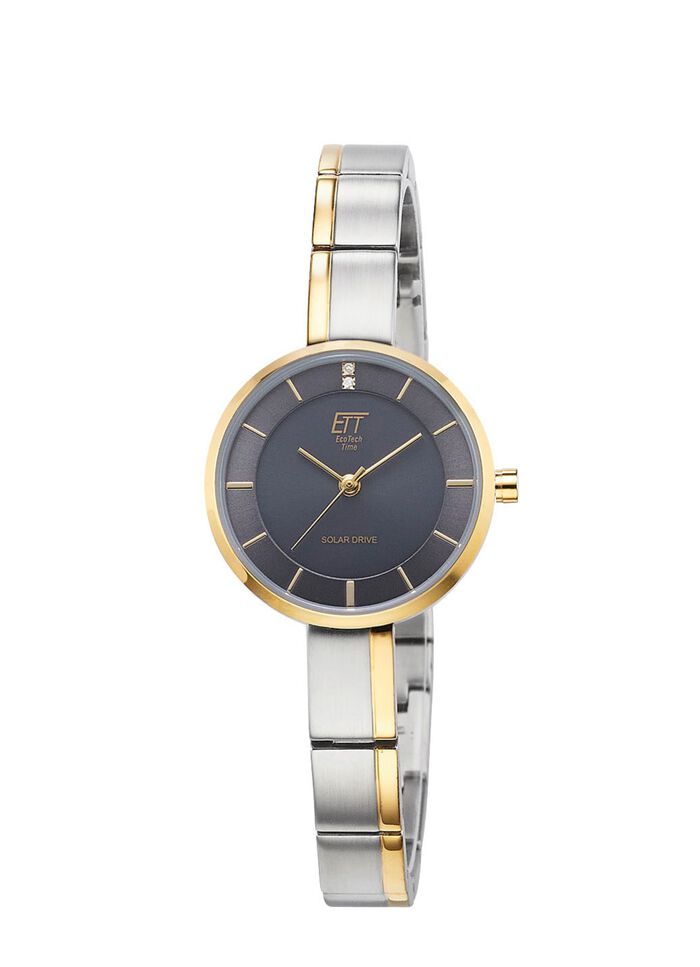 ETT solar dameshorloge met quartz uurwerk 