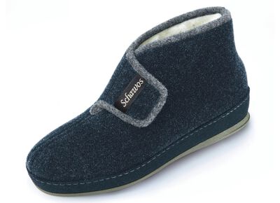 Ademende damespantoffels met klittenbandsluiting 