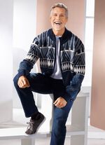 Jas met jacquardmotief 