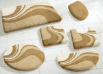 Badkamerset van Kleine Wolke met antislip achterkant BEIGE