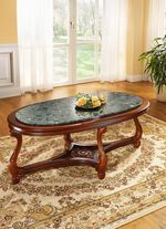 Woonkamertafels met marmeren conglomeraatblad 