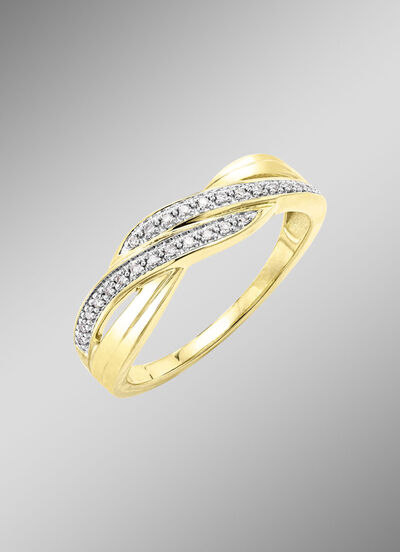 Hoogwaardige damesring met 26 diamanten 