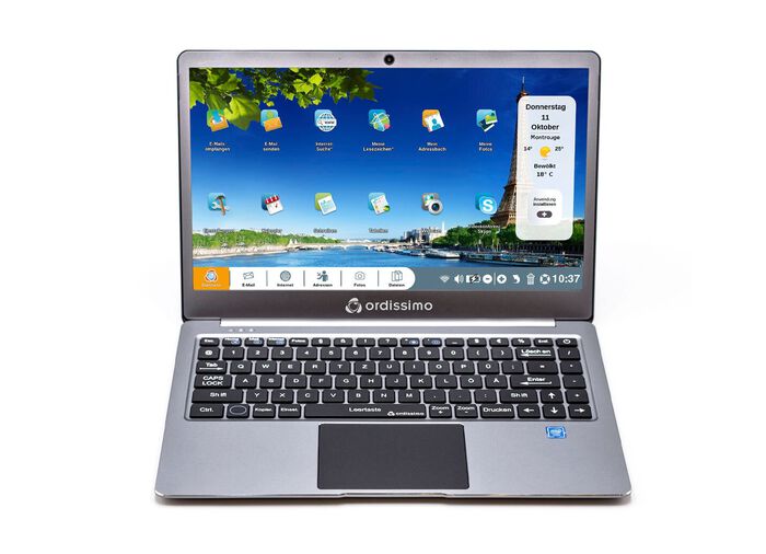 Ordissimo Notebook met eenvoudig te bedienen besturingssysteem 