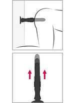 Massager met zuignap en schokfunctie 