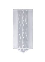 Moderne vitrage met een subtiel golvend patroon 