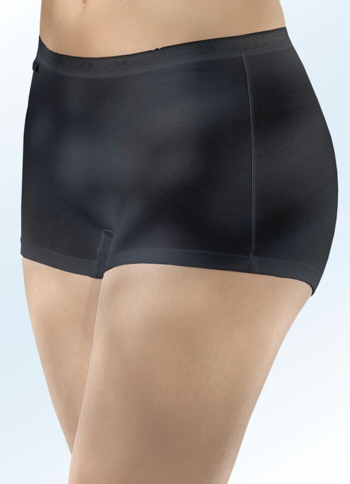 Sloggi set van drie slips met elastische band ZWART