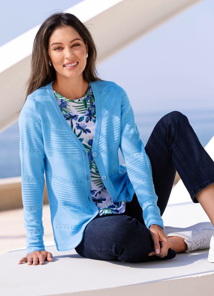 Vest in een mix van patronen 