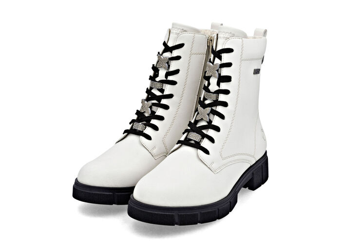 Remonte, chique dames enkellaarsjes, winterschoenen, breedte G, met rits NATUURLIJK WIT
