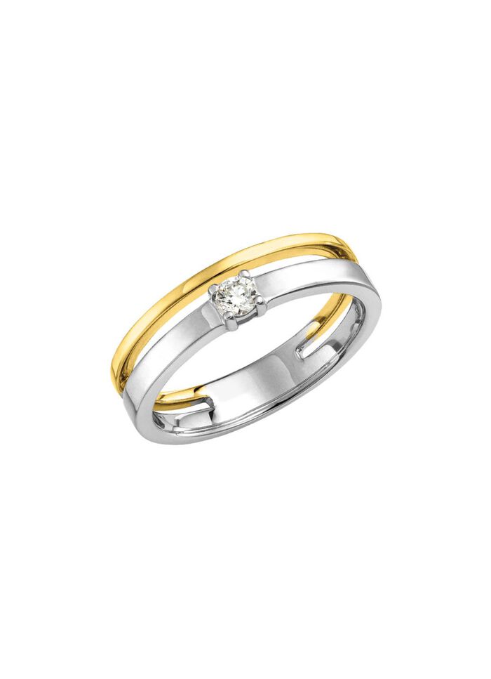 Elegante damesring met diamant 