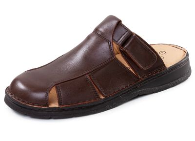 GINO GALANTE, klassieke herenklompen, gemaakt van leer 