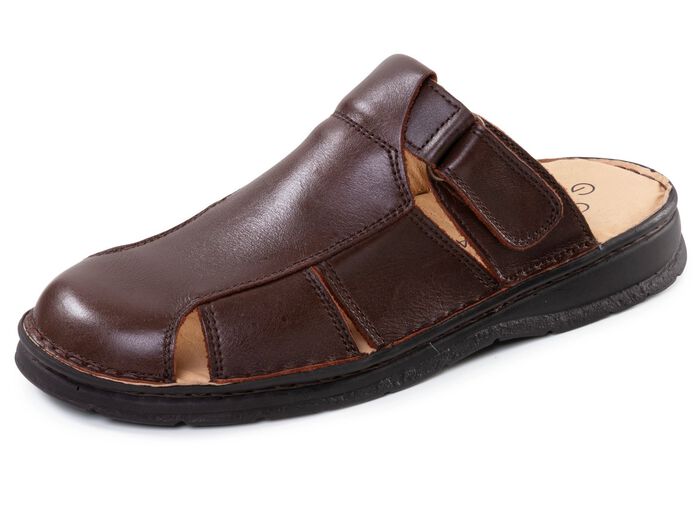 GINO GALANTE, klassieke herenklompen, gemaakt van leer 