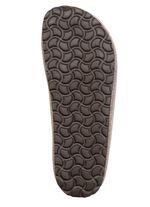 GINO GALANTE, trendy herenpantoffels, breedte H, met hertenborduursel ZAND