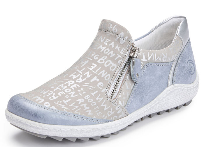 Remonte pantoffels met uitneembare binnenzool BLAUW ZILVERGRIJS