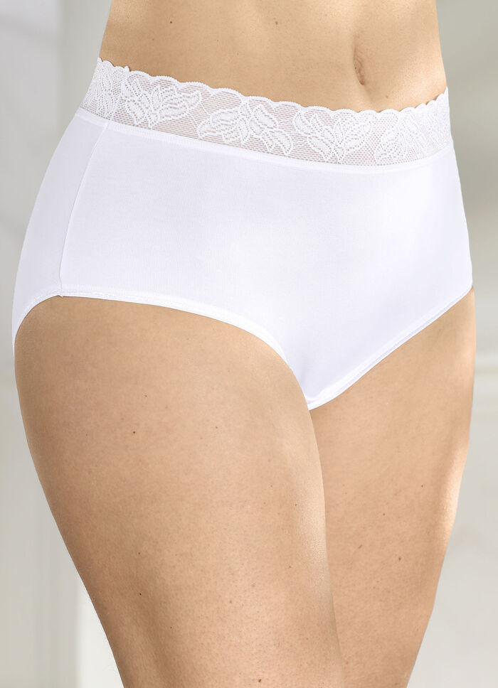 Verpakking van vier slips met elastische kanten tailleband 