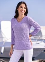 Trui met gestructureerd design 