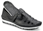 Gemini mocassinpantoffels in een zomers design ZWART