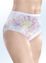 Pak van drie slips met elastische boorden WIT-MULTICOLOR