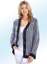 Vest gemaakt van lintgaren met een decoratieve structuur 