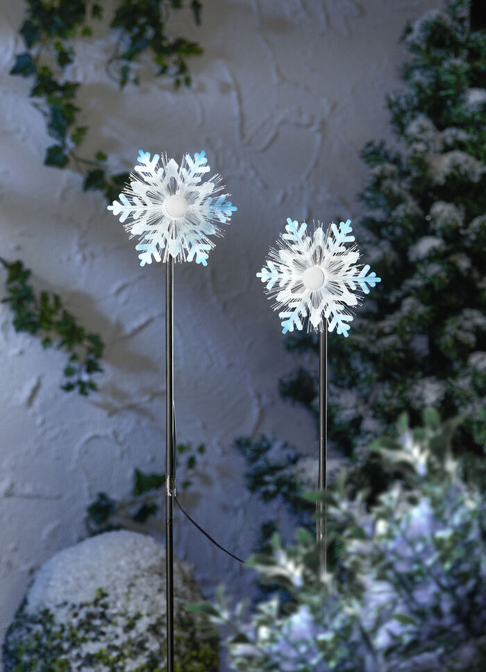 LED-stekker "Sneeuwvlok", set van 2 