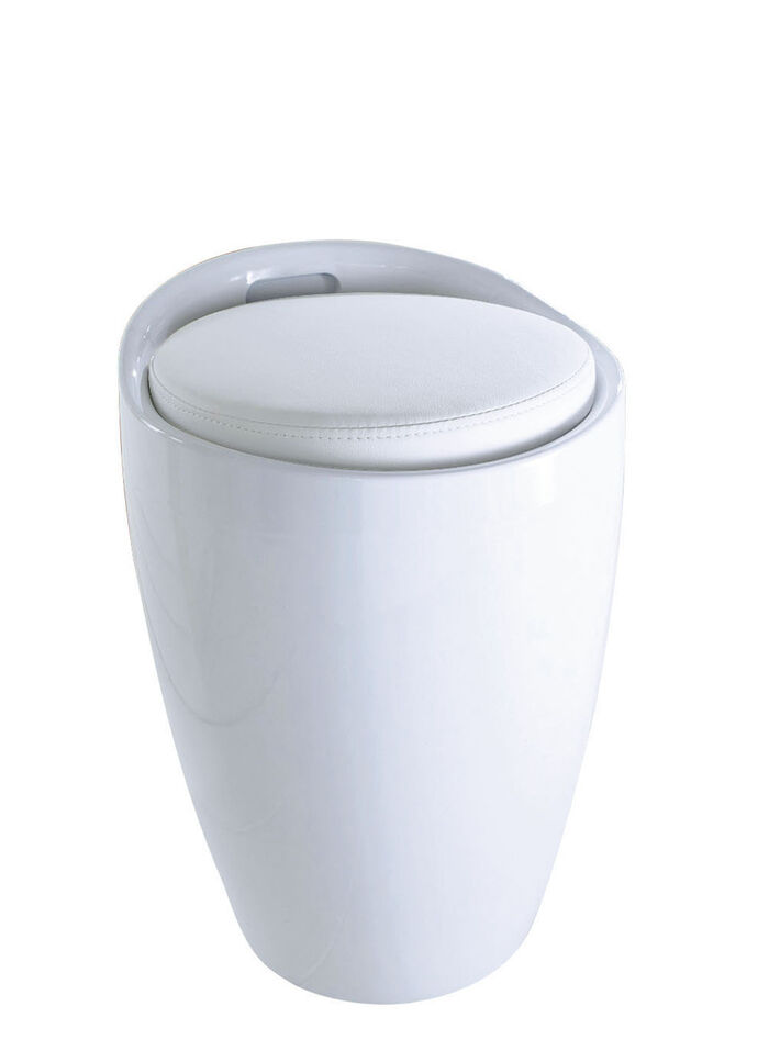 Kruk met opbergruimte WIT